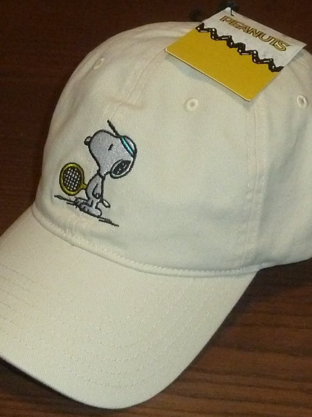 Peanuts Snoopy Tennis Hat Cap Strap Back Unisex One Size Twill Baseball